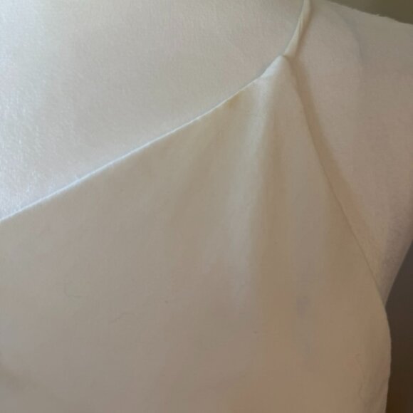 Superdown Brynn Ruched Midi White High Leg Slit Dress Women's Size Medium NWT - Picture 13 of 13